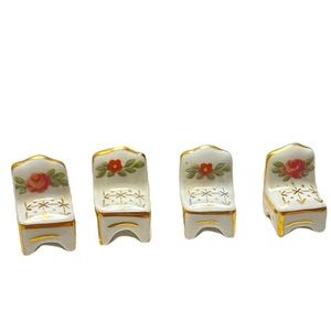Vintage Miniature Ceramic chairLimoges